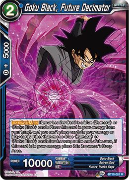 DBS Rise of the Unison Warrior BT10-051 Goku Black, Future Decimator