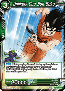 DBS Assault of the Saiyans BT7-053 Unlikely Duo Son Goku Foil