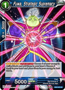 DBS Draft Box 5: Divine Multiverse DB2-045 Fuwa, Strategic Supremacy