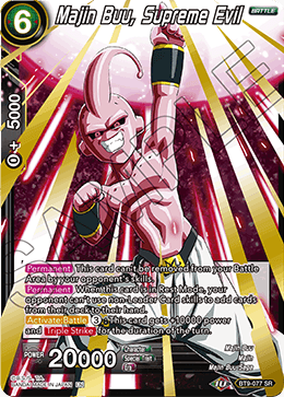 DBS Universal Onslaught BT9-077 Majin Buu, Supreme Evil (SR)