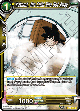 DBS Cross Worlds BT3-091 Kakarot, the Child Who Got Away