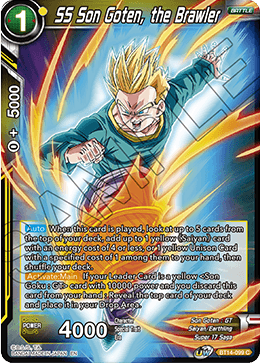 DBS Cross Spirits BT14-099 SS Son Goten, the Brawler Foil