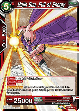 DBS The Tournament of Power TB1-006 Majin Buu, Full of Energy Foil