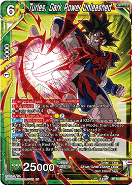 DBS Saiyan Showdown BT15-150 Turles, Dark Power Unleashed Foil