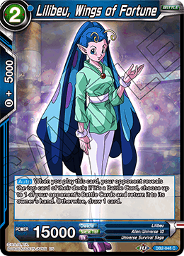 DBS Draft Box 5: Divine Multiverse DB2-048 Lilibeu, Wings of Fortune