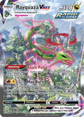 SWSH Evolving Skies 218/203 Rayquaza Vmax Alternate Art