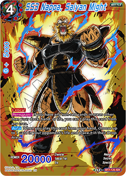 DBS Assault of the Saiyans BT7-125 SS3 Nappa, Saiyan Might (ISR)