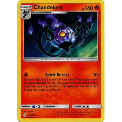 SM Unified Minds 030/236 Chandelure Holo Rare