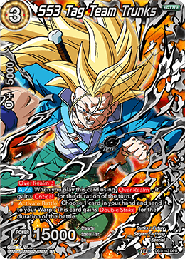 DBS Draft Box 4: Dragon Brawl DB1-103 SS3 Tag Team Trunks (DPR)