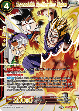 DBS Assault of the Saiyans BT7-006 Dependable Brother Son Gohan (SPR)
