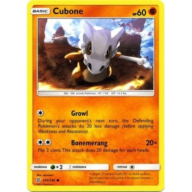 SM Unified Minds 105/236 Cubone