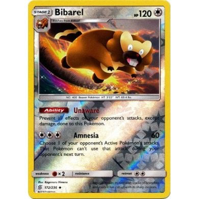 SM Unified Minds 172/236 Bibarel Reverse Holo