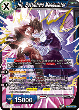 DBS Saiyan Showdown BT15-033 Hit, Battlefield Manipulator SR