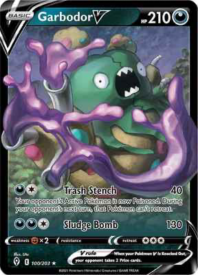 SWSH Evolving Skies 100/203 Garbodor V
