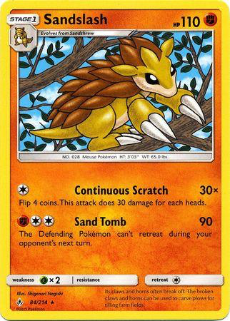 SM Unbroken Bonds 084/214 Sandslash