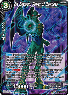 DBS Saiyan Showdown BT15-133 Eis Shenron, Power of Darkness Foil