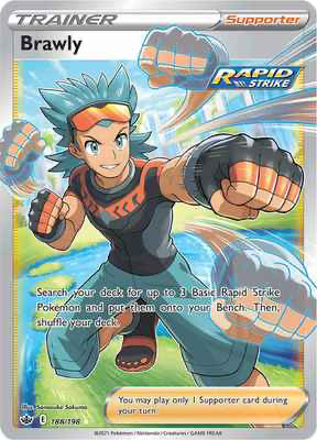 SWSH Chilling Reign 188/198 Brawly Full Art