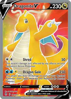 SWSH Evolving Skies 191/203 Dragonite V Full Art