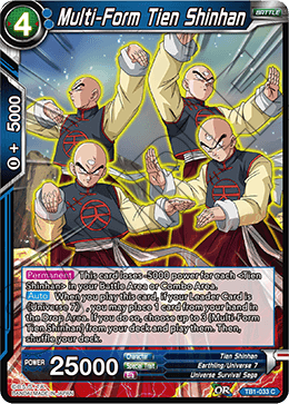 DBS The Tournament of Power TB1-033 Multi-Form Tien Shinhan Foil