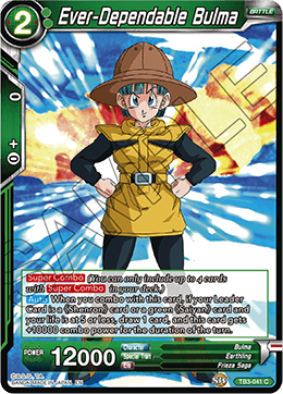 DBS Clash of Fates TB3-041 Ever-Dependable Bulma Foil