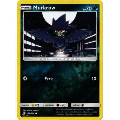 SM Unified Minds 129/236 Murkrow Reverse Holo