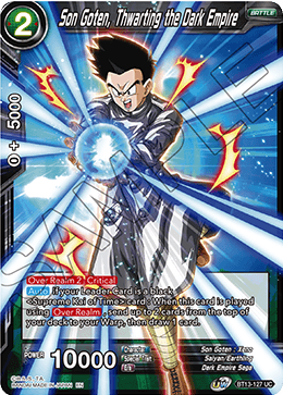 DBS Supreme Rivalry BT13-127 Son Goten, Thwarting the Dark Empire Foil