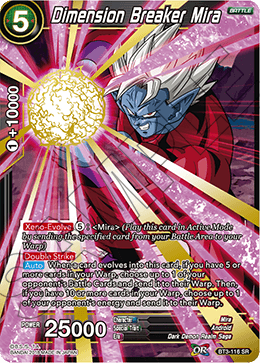 DBS Cross Worlds BT3-116 Dimension Breaker Mira (SR)