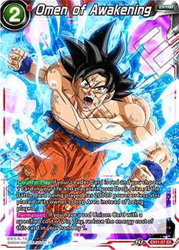 DBS Expansion Set 11: Universe 7 Unison EX11-07 Omen of Awakening Foil