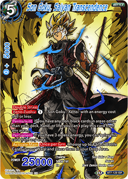 DBS Assault of the Saiyans BT7-129 Son Goku, Saiyan Transcendence (ISR)