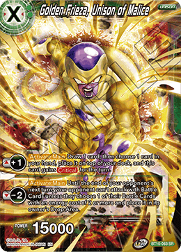 DBS Rise of the Unison Warrior BT10-063 Golden Frieza, Unison of Malice (SR)