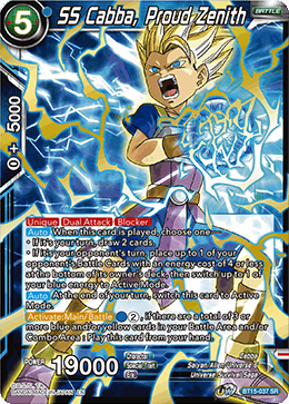 DBS Saiyan Showdown BT15-037 SS Cabba, Proud Zenith SR