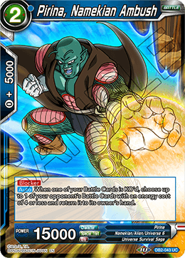 DBS Draft Box 5: Divine Multiverse DB2-043 Pirina, Namekian Ambush Foil