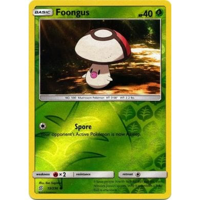 SM Unified Minds 013/236 Foongus Reverse Holo