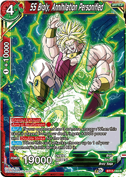 DBS Saiyan Showdown BT15-144 Broly, Annihilation Personified Foil