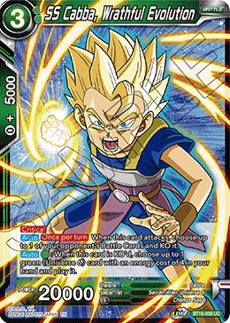 DBS Realm of the Gods BT16-059 SS Cabba, Wrathful Evolution