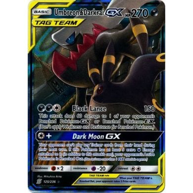 SM Unified Minds 125/236 Umbreon & Darkrai GX (Tag Team)