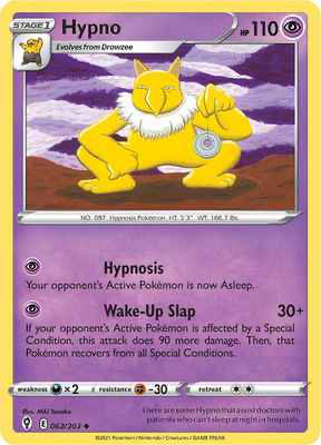 SWSH Evolving Skies 062/203 Hypno Reverse Holo