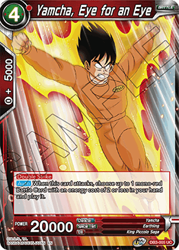 DBS Draft Box 6: Giant's Force DB3-005 Yamcha, Eye for an Eye