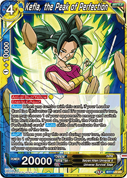 DBS Assault of the Saiyans BT7-122 Kefla, the Peak of Perfection Foil