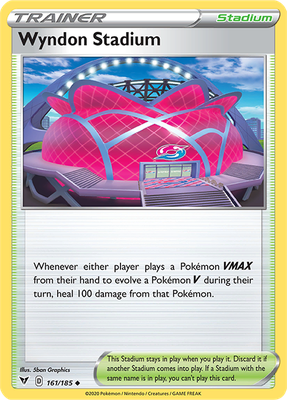 SWSH Vivid Voltage 161/185 Wyndon Stadium Reverse Holo