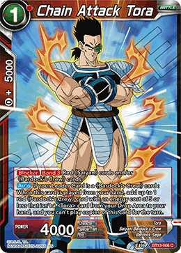 DBS Supreme Rivalry BT13-006 Chain Attack Tora Foil