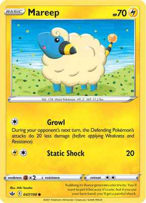 SWSH Chilling Reign 047/198 Mareep