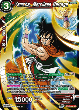 DBS Rise of the Unison Warrior BT10-008 Yamcha, Merciless Barrage (SR)