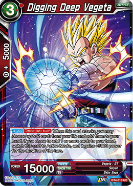 DBS Colossal Warfare BT4-010 Digging Deep Vegeta Foil