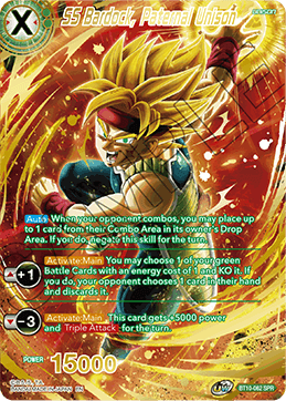 DBS Rise of the Unison Warrior BT10-062 SS Bardock, Paternal Unison (SPR)