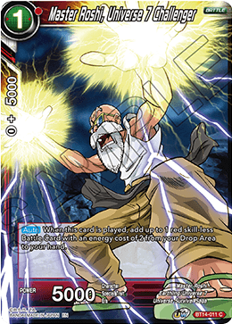 DBS Cross Spirits BT14-011 Master Roshi, Universe 7 Challenger Foil