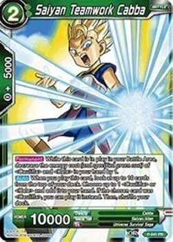 DBS Promotion Card P-041 Saiyan Teamwork Cabba Foil