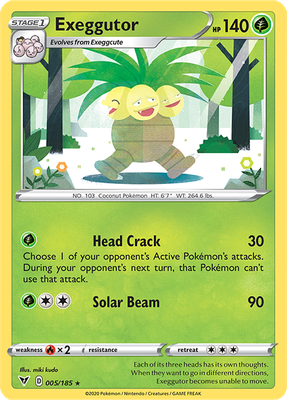 SWSH Vivid Voltage 005/185 Exeggutor