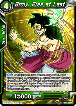 DBS Draft Box 4: Dragon Brawl DB1-052 Broly, Free at Last Foil