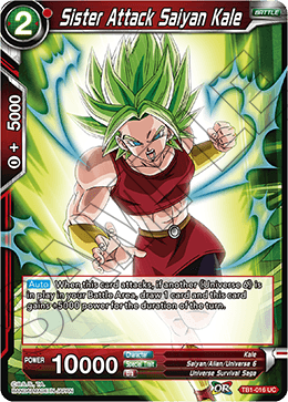 DBS The Tournament of Power TB1-016 Sister Attack Saiyan Kale